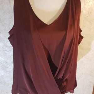 WHBM Layered Tank - Black Cherry